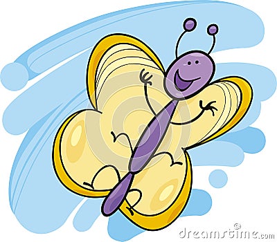 Funny butterfly Vector Illustration