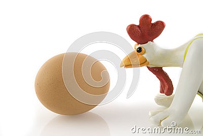 Funny chicken Stock Photo