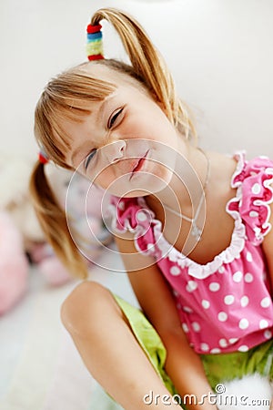 Funny child Stock Photo