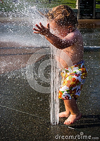 Funny childhood moment Stock Photo