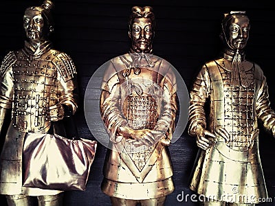 Funny Chinese Warriors 1 Stock Photo