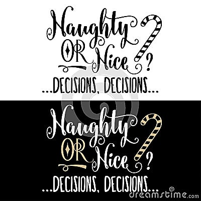 Funny Christmas quote Vector Illustration