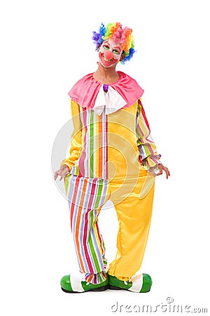 Funny clown Stock Photo