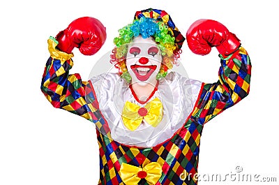 Funny clown Stock Photo