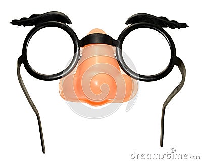 Funny Disguise Glasses Stock Photo