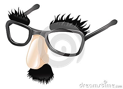 Funny disguise illustration Vector Illustration