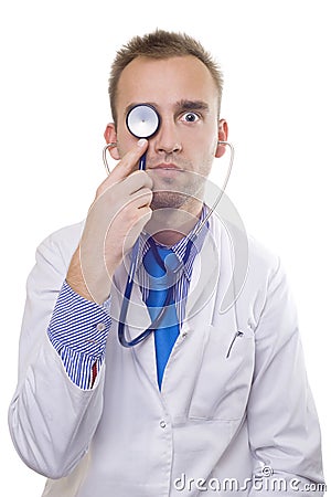 Funny doctor Stock Photo