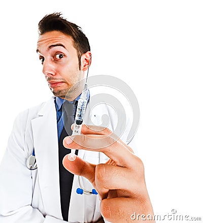 Funny doctor Stock Photo