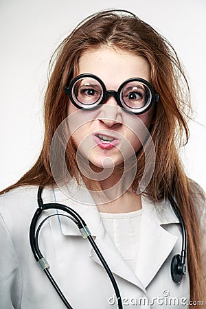 Funny doctor Stock Photo