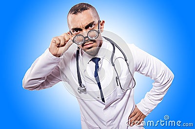 Funny doctor Stock Photo