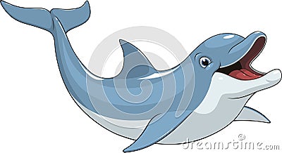 Funny dolphin fun Vector Illustration