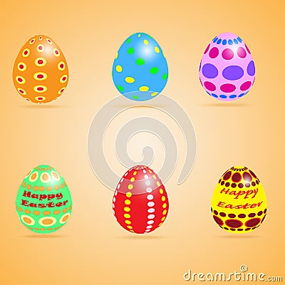 Funny Eater Eggs Stock Photo