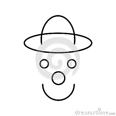 Funny face Vector icon which can easily modify or edit Vector Illustration