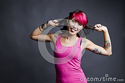 Funny faces Stock Photo