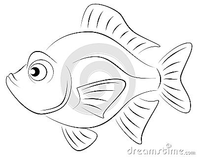 Funny fish Vector Illustration