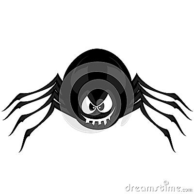 Funny freaky spider Vector Illustration