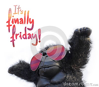 Funny Friday message Stock Photo