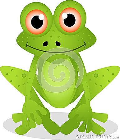 Funny frog cartoon Cartoon Illustration
