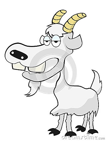 Funny goat Vector Illustration