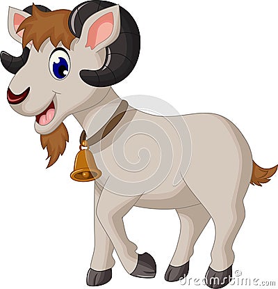 Funny goat cartoon Stock Photo