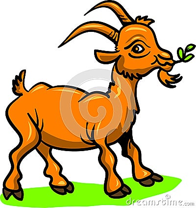 Funny goat Vector Illustration