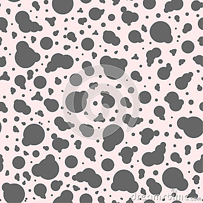 Grey spots on a light background pattern Vector Illustration