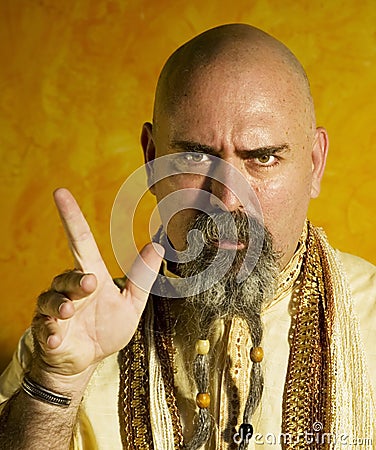 Funny Guru Stock Photo