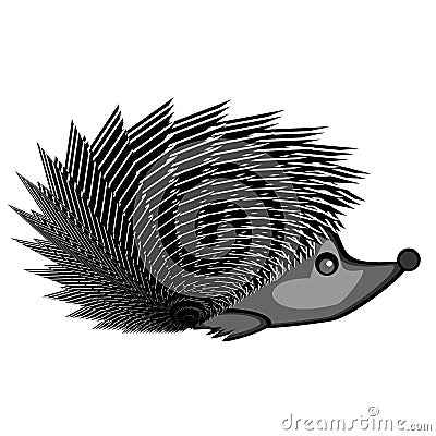 A funny hedgehog Vector Illustration