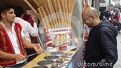 Funny Ice Cream Vendor in Istanbul, Turkey Stock Footage - Video of frozen, maras: 67840306 Funny Ice Cream Vendor in Istanbul, Turkey Stock Footage - Video of frozen, maras: 67840306