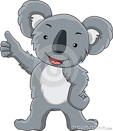 Funny koala cartoon Cartoon Illustration