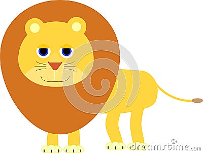 Funny lion Vector Illustration