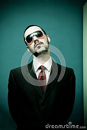 Funny man with attitude Stock Photo