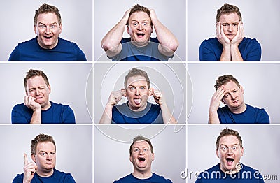 Funny man Stock Photo