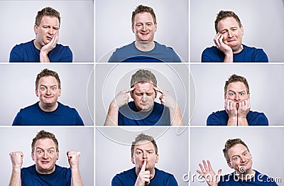 Funny man Stock Photo