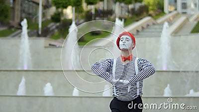 Funny Mime is Crooking on Camera in the Park Stock Footage - Video of comic, performer: 123093272 Funny Mime is Crooking on Camera in the Park Stock Footage - Video of comic, performer: 123093272