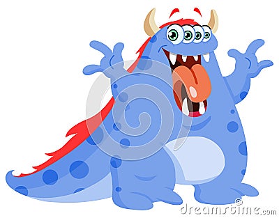 Funny monster Vector Illustration