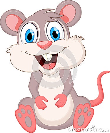 Funny mouse cartoon Stock Photo