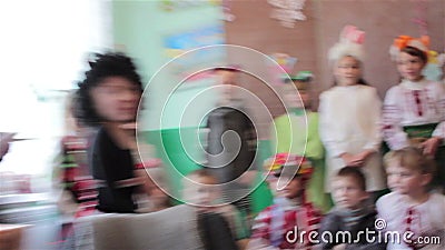 Funny New Year Carnival Children Stock Video - Video of funny, girl:  78869993