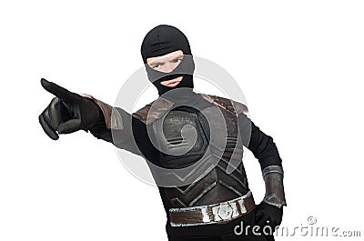 Funny ninja isolated Stock Photo