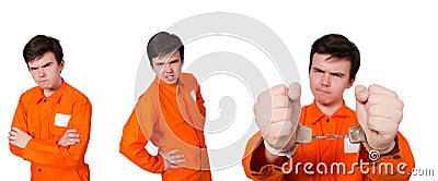 The funny prison inmate in concept Stock Photo