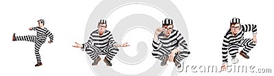 The funny prison inmate in concept Stock Photo