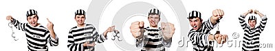 The funny prison inmate in concept Stock Photo