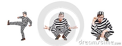 The funny prison inmate in concept Stock Photo