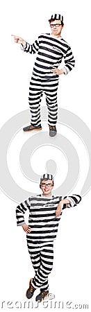 The funny prison inmate in concept Stock Photo