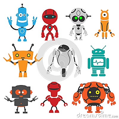 Funny robots Stock Photo