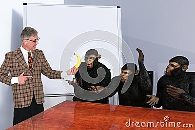 Funny Salesman, Sales, Marketing, Business Stock Photo