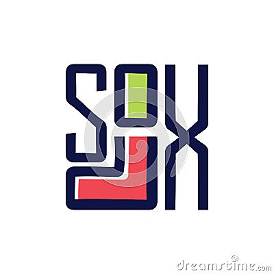 Funny slogan sox for print. Socks vector logo. Silhouette symbol and text. Vector illustration Vector Illustration