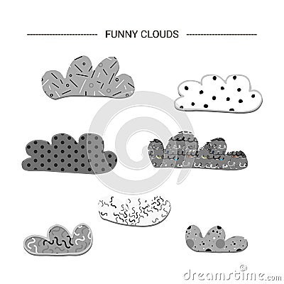 Funny textured clouds. Stock Photo