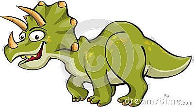 Funny triceratops Stock Photo