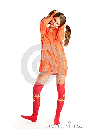 Funny woman Stock Photo